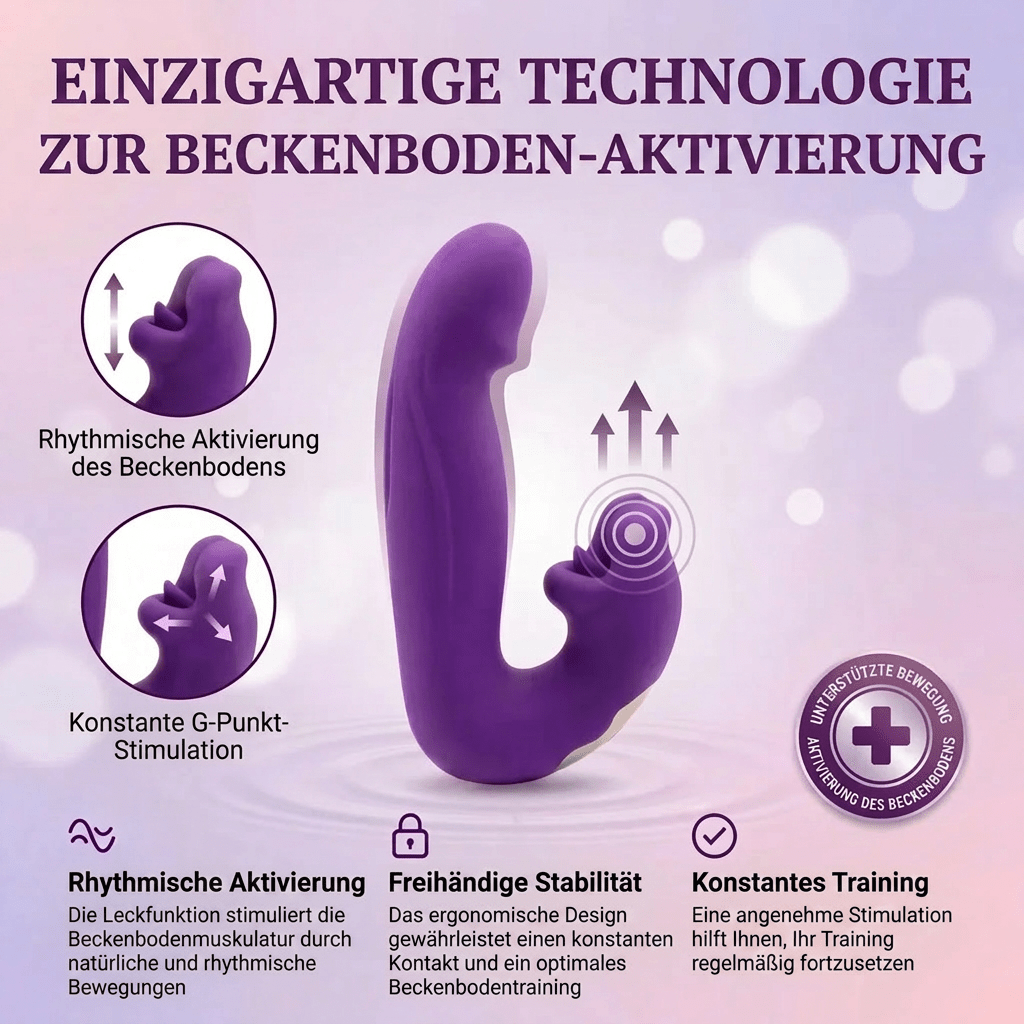 Kelva Vita™ – 4-in-1 Beckenboden-Aktivator für Frauen | Vibrationstraining, medizinisches Silikon, wasserdicht