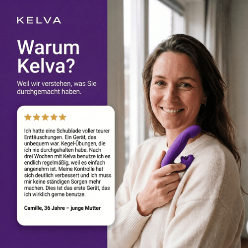 Kelva Vita™ – 4-in-1 Beckenboden-Aktivator für Frauen | Vibrationstraining, medizinisches Silikon, wasserdicht