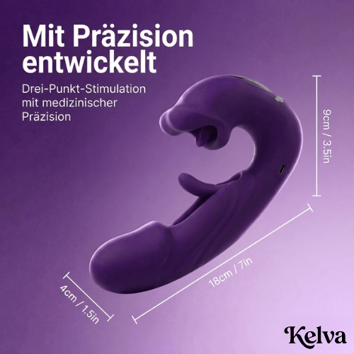 Kelva Vita™ – 4-in-1 Beckenboden-Aktivator für Frauen | Vibrationstraining, medizinisches Silikon, wasserdicht